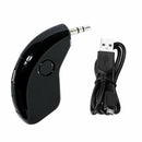 3.55mm AUX Car ABS Bluetooth Receiver Speaker Stereo Audio Adapter for Music F