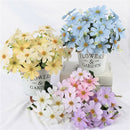 Artificial Silk  Flower Bouquet 5 Stems 10 Heads, 33cm/12.99''-Yellow