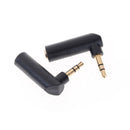 2pcs L Shape 3.5mm Right Angle Female to 3.5mm Male Plug Adapter Connector Hn