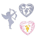 3pcs Love Angel DIY Cutting Dies Photo Album Scrapbooking Embossing Stencil A