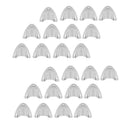 24 Packs Marine Boat Stainless Steel Large Clamshell Vent / Wire Cable Cover