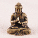 China's Pure Bronze Brass Buddha Statue Hand Crafted Shakyamuni Lucky 30mm top