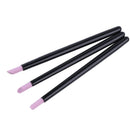 Black Quartz Scrubs Stone Cuticle Stick Pen Cuticle Nail Art Pusher Spoon C H4M9