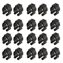 20 Pcs Fishing Pole Rod Holder Clips Black 16Mm Inside Dia Fishing Rod StoraT6Q6
