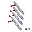 4Pcs Super Bright 8LED White Car Driving Lamp Fog 12V DRL Daytime Running Light