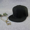 Black Blank Plain Snapback Hats Hip-Hop Adjustable Bboy Baseball Cap Unisex