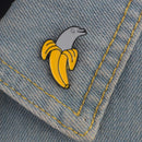 Cute Enamel Banana Dolphin Brooch Pin Shirt Collar Pin Breastpin Jewelry G FT