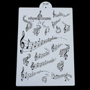 Musical Not Stencil for Celebration Wedding Cake Decoration Cookies Plastic M BX