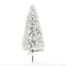 10pcs White Scenery Landscape Cedar Trees for Winter Snow Tree Layout 10cm