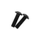 10x Decorative License Plate Frame Aluminum Bolt Screws Cover 16x5mm - Black