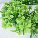 Artificial Green Leaf Wreath - 42Cm Simulation Clover Wreath Outdoor Green