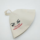4 Pieces White Wool Mixture Hats for Sauna Banya Bath Room Houses Head