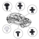 100pcs Clip Trim Car Push Pin Rivet Bumper Door Panel Retainer Fastener Kit