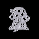 Mushroom Framed Metal Cutting Dies For Scrapbooking Craft Xmas Decor JR