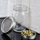 4Pcs/Set Stainless Steel Sprouting Lid For Wide Mouth Mason Jars Canning Ja Z5F8