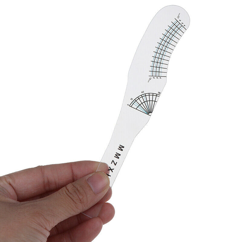 2Pc Eyelash Extension Styling Ruler Measuring Ruler Tool Before & After Lash  Kw