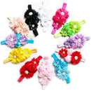 12 Colors Baby Girls Flower Hairband Chiffon Children Headband Hairdress