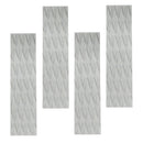 4 Pieces EVA Surfing SUP Skimboard Surfboard Traction Pad Bar Grips Grey