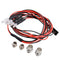 4x LED Headlight Taillight for 1/5 1/8 1/10 1/12 1/16 RC Car DIY Accessories
