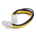4-Pin to 8-Pin EPS 12V ATX Motherboard Power Supply Adapter Converter Cable