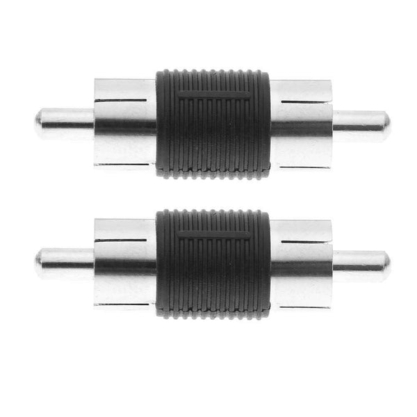 2pcs RCA Male to Male AV Audio Video Plug Jack Extension Cable Connectors #gib