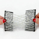 2Pc EZ Comb Ladies Party Hair Styling Magic Double Ho Clip Stretchy Gift O6A9