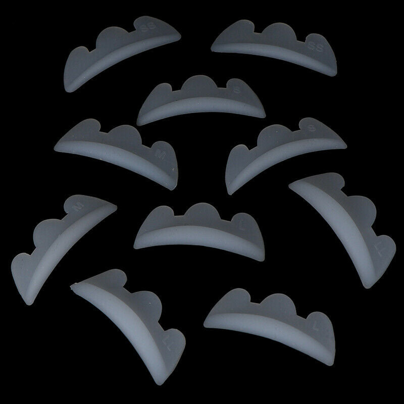 5Pairs Crown Eyelash Silicon Pad Perming Lash Silicon Patches Permanent Wave  3C