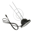 Universal Indoor Rabbit Ears TV Antenna with 3ft Cable Replacement for HDTV /