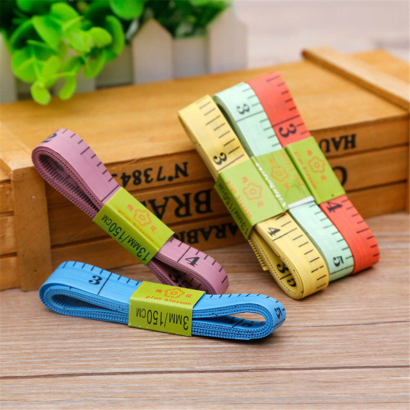 6Pcs 60" 150cm Body Measuring Ruler Sewing Cloth Tailor Tape Soft Measure Gw