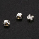 40 piece loose faceted beads rhinestones sewing on 4mm