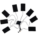 8 in 1 Electric Vest Heater Cloth Jacket USB Thermal Warm Body Warmer Heated Pa-