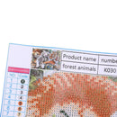 Diamond Painting Cross Stitch Embroidery Tiger Lion Animals Rhinestone