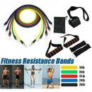 11pcs/set Pull Rope Fitness Exercises Resistance Bands New