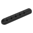 Portable Silicone Self-Sticking Desk USB Cable Winder Cord Organizer Clip