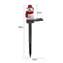 Christmas Solar Snowman Ground Lamp Garden Lawn Light Outdoor Lighting (B)