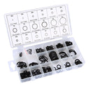 225 x Rubber O Ring O-Ring Washer Seals Assortment Black Car Air Gas Kit 18 Size