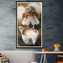 Full Drill Round Diamond Painting Cute Bird Cross Stitch Mosaic Kit Craft