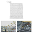5 Pages 30 Pocket Classic Coin Holder Sheets Storage Collection Album Case New