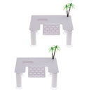 2xReptile Tortoise Turtle Terrarium Floating Basking Platform Pier Ornament