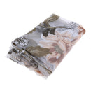 Rod Pocket Peony Beige Voile Curtain - 39x78inch Bedroom Net Sheer Curtains