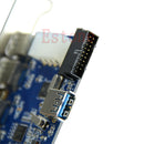 5 Port  PCI-E PCI Express Card to USB 3.0+19 Pin Adapter Connector For Win Vista