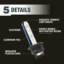 2x 55W D2S D2R D2C 8000K ICE BULE HID Xenon Lights High Headlight Beam Low R6M9