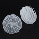 2pcs White Washing Hair Cleaner Brushes Shampoo Scalp Massage Comb