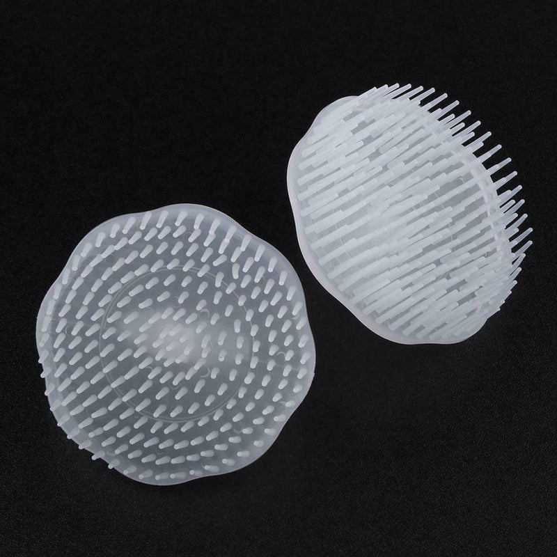 2pcs White Washing Hair Cleaner Brushes Shampoo Scalp Massage Comb