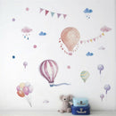 Balloons Flag Rain Wall Stickers For Kids Rooms Decals Children Bedroom Kin