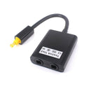Digital Toslink Optical Fiber SPDIF Audio Y Splitter 1 to 2 Cable Adapter DVD In