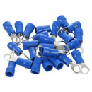 25pcs Insulated Crimp Ring Terminal Wire Connector 16-14AWG M5