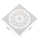 Round Flower Print Coffee Cake Stencil Fondant Buttercream Spray Mold Decor