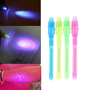 4pcs Office Drawing Magic Highlighters UV Invisible Ink Pen Highlighters