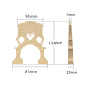 Portable Aged Maple Wooden 4/4 Adjustable Cello Bridge Parts DIY Luthier Tools